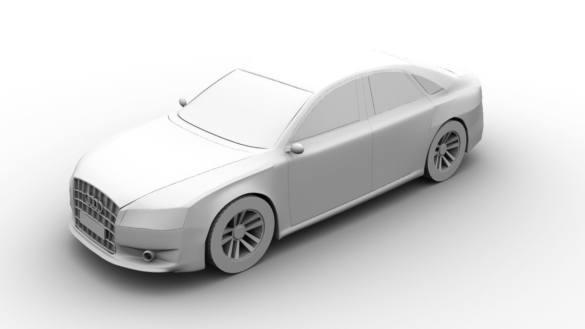 Audi s8 3d model 3D print model_4