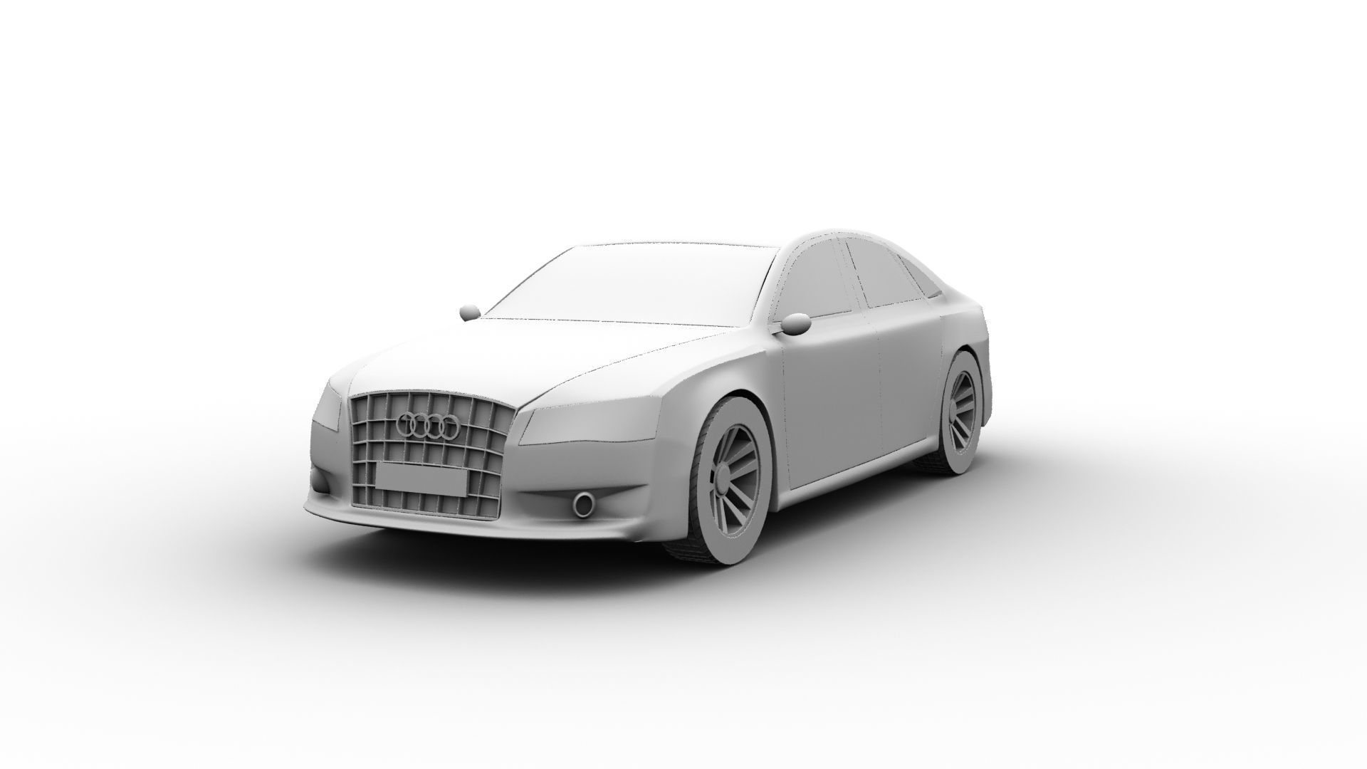 Audi s8 3d model 3D print model_1