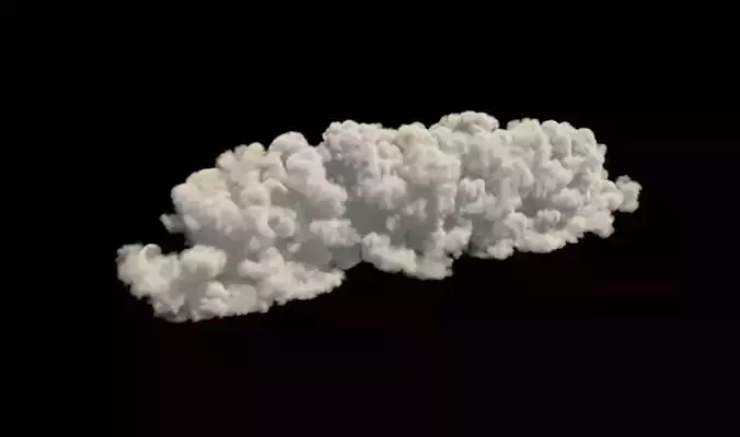 Realistic 3d cloud VDB format