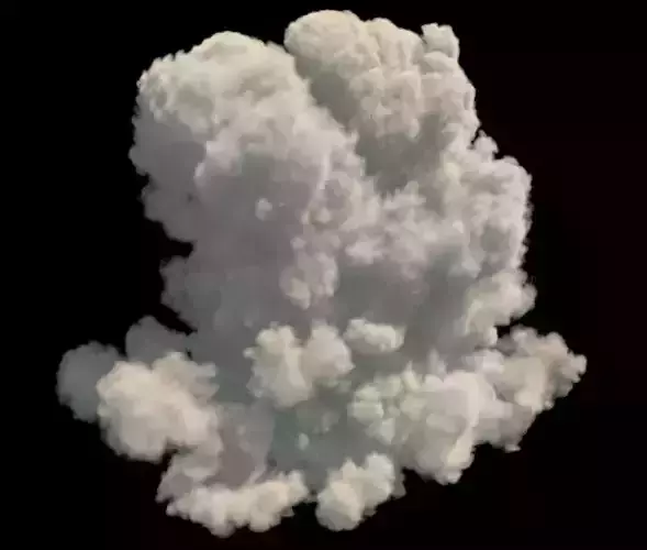 Realistic 3d cloud VDB format