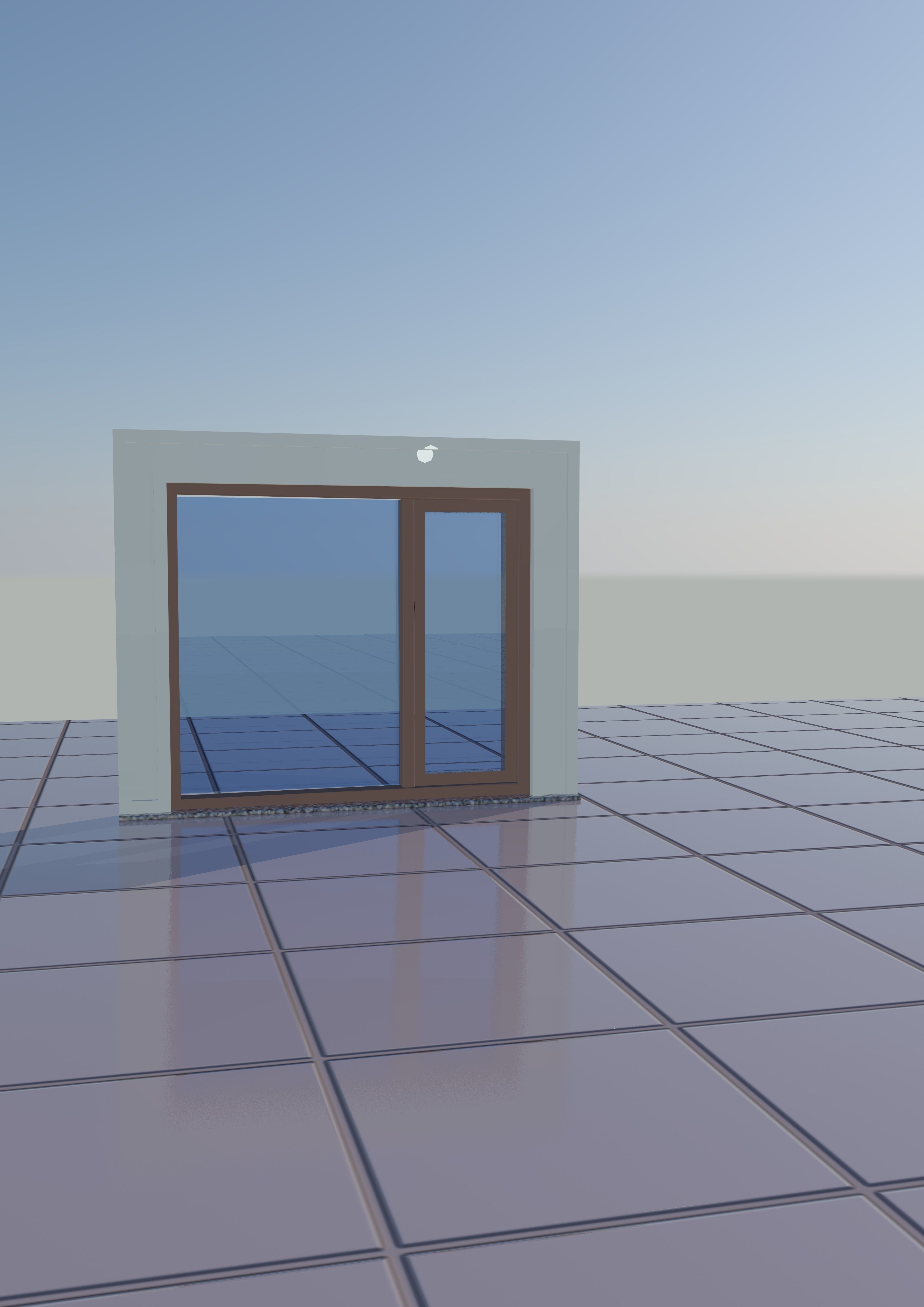 autocad 3d window Free low-poly 3D model_2