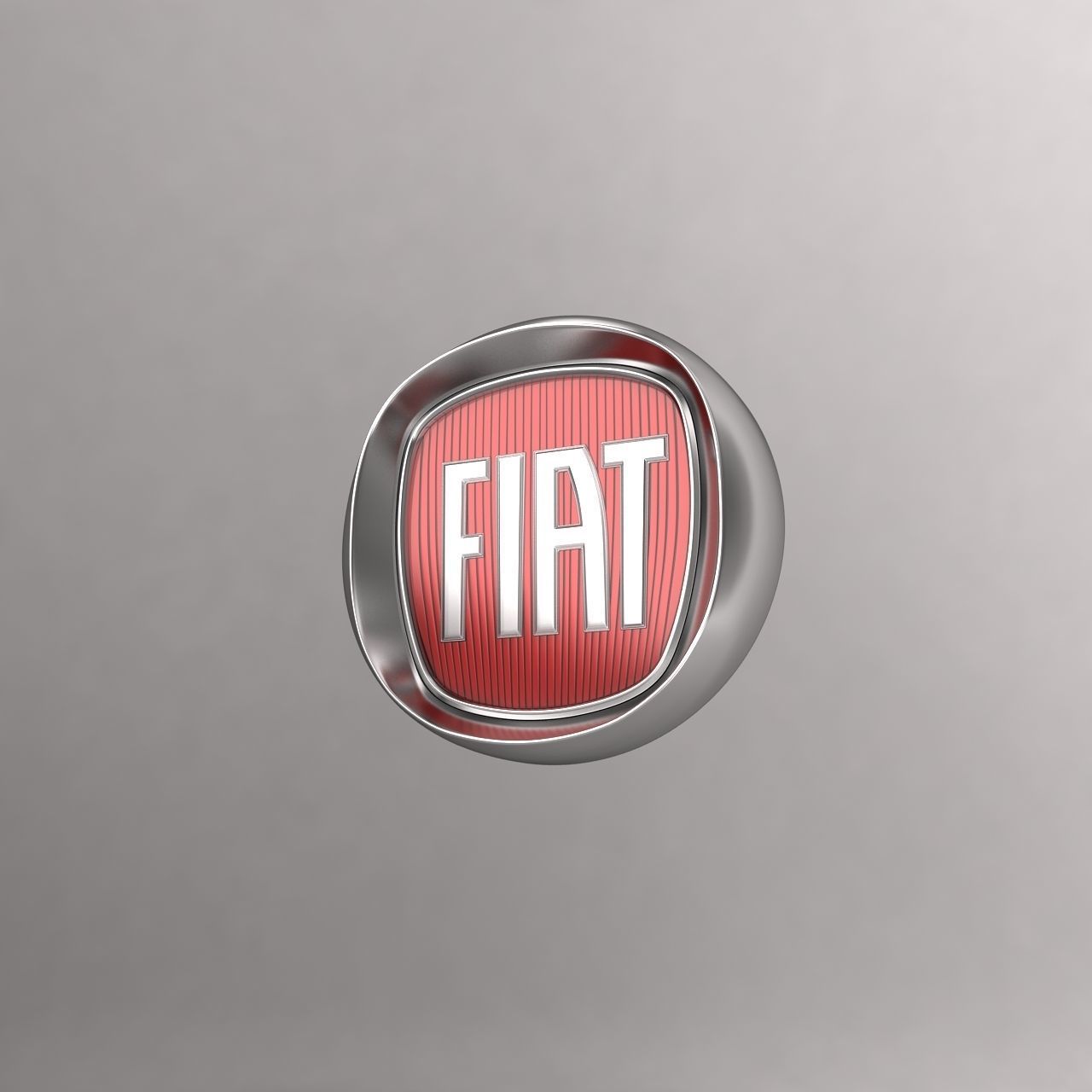 Fiat car logo keychain 3d model 3D model_5