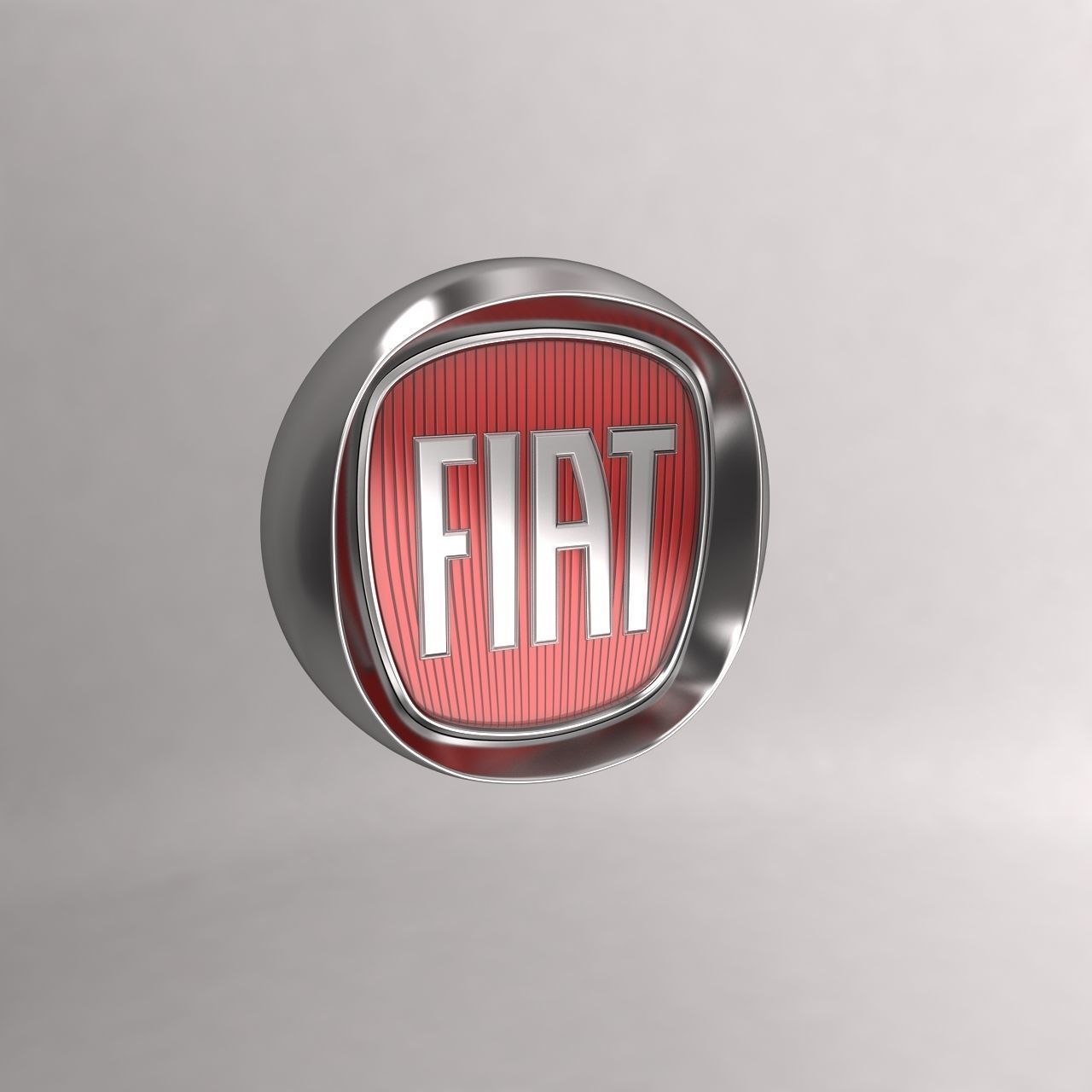 Fiat car logo keychain 3d model 3D model_3