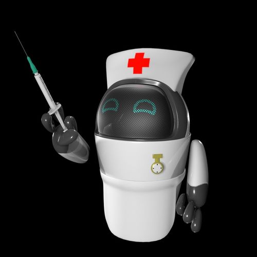 Worker Drone Nurse Robot 3D model