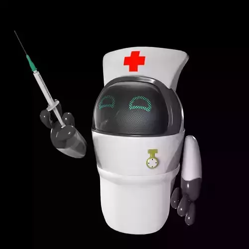 Worker Drone Nurse Robot 3D model