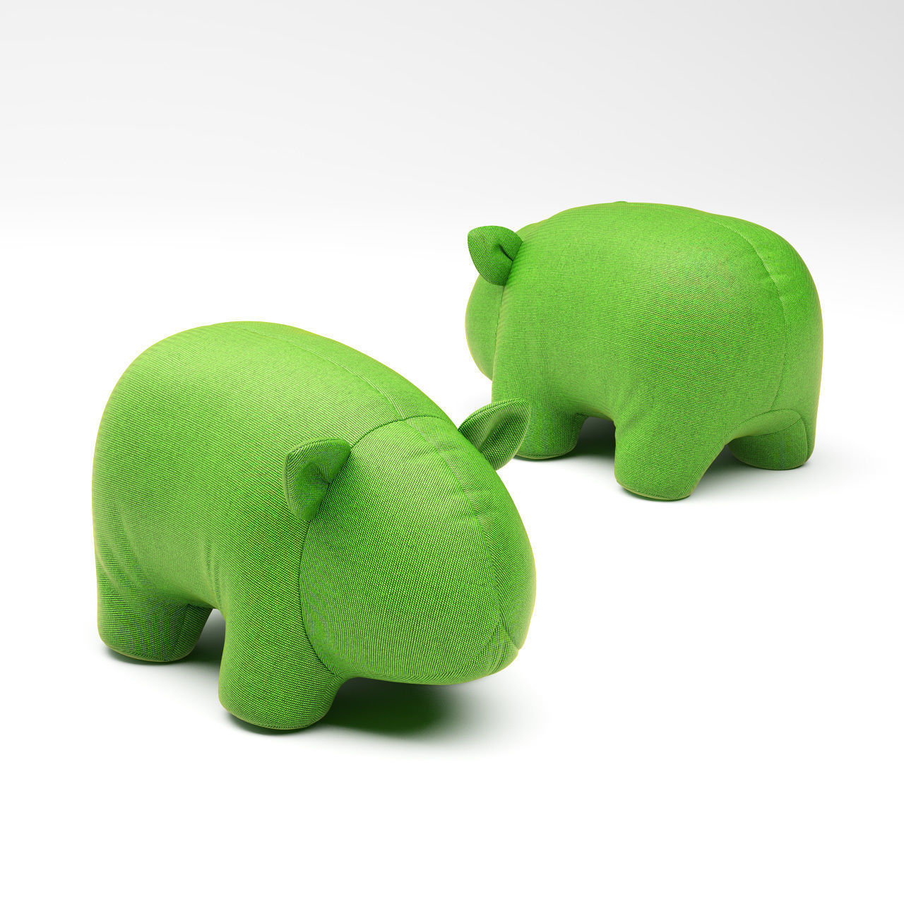 Wombat Plush Toy by Les Basic 3D model_2
