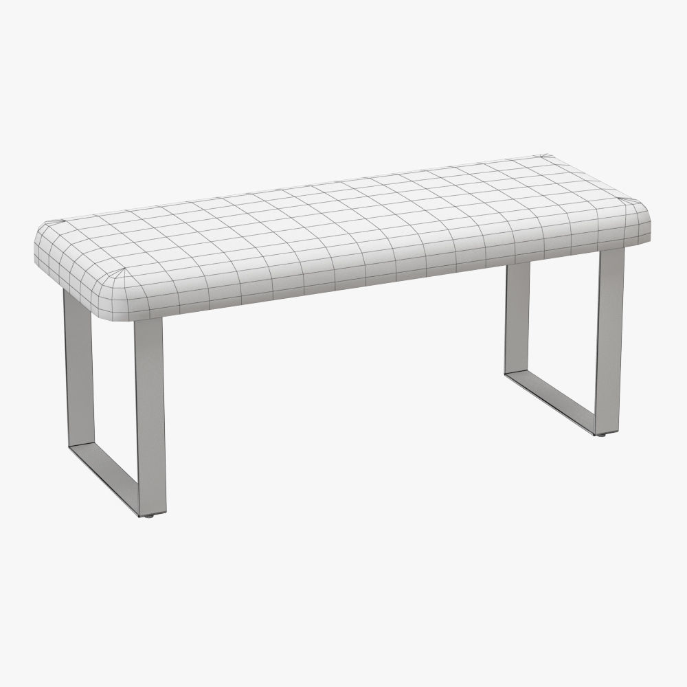 Shailiene Sheepskin Bench 3D model_4