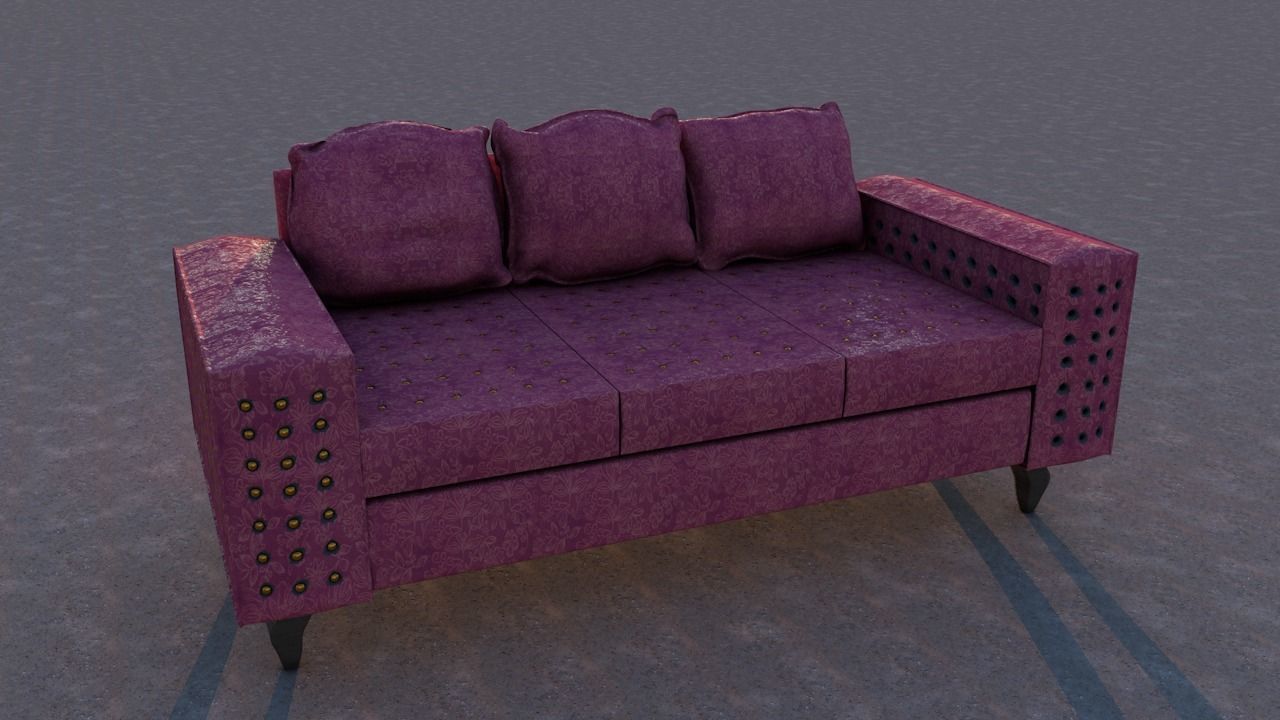 Sofa Model 3D model_3