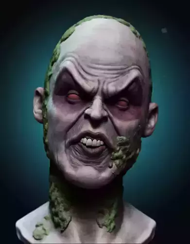 Beetlejuice zombie head