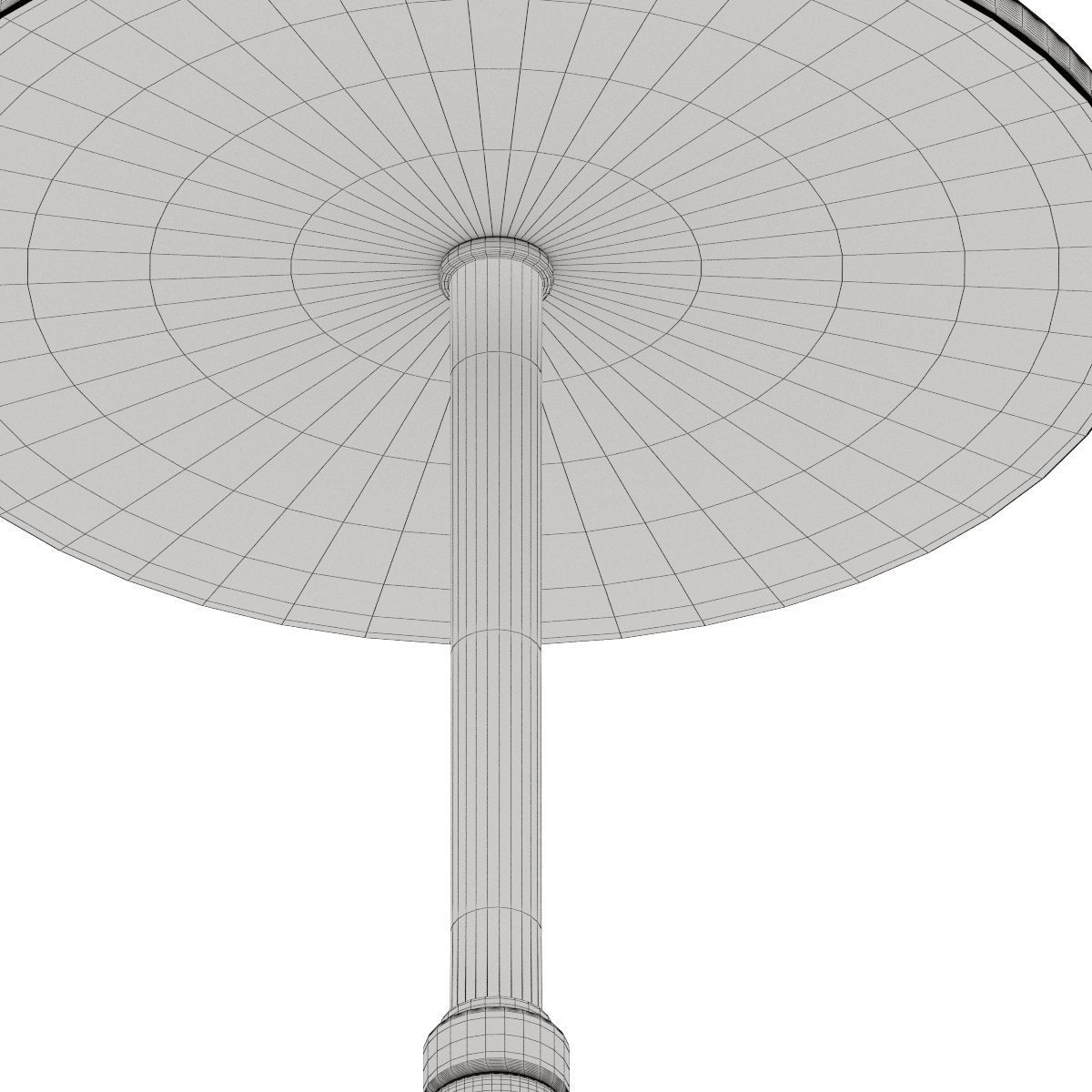  Marble Cocktail Round Table Low-poly 3D model_7