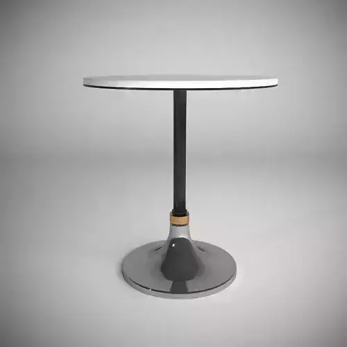  Marble Cocktail Round Table Low-poly 3D model