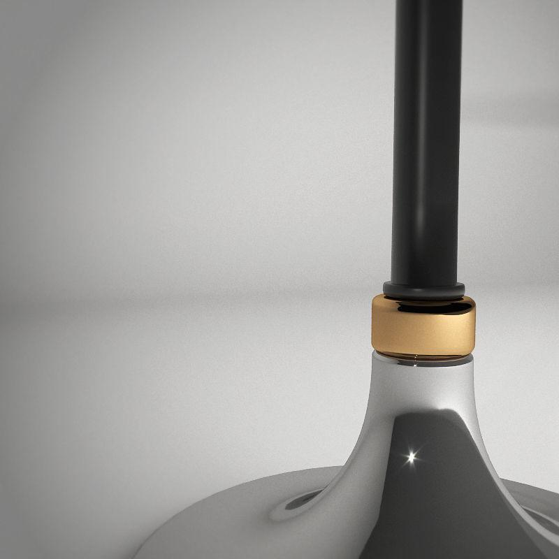  Marble Cocktail Round Table Low-poly 3D model_2