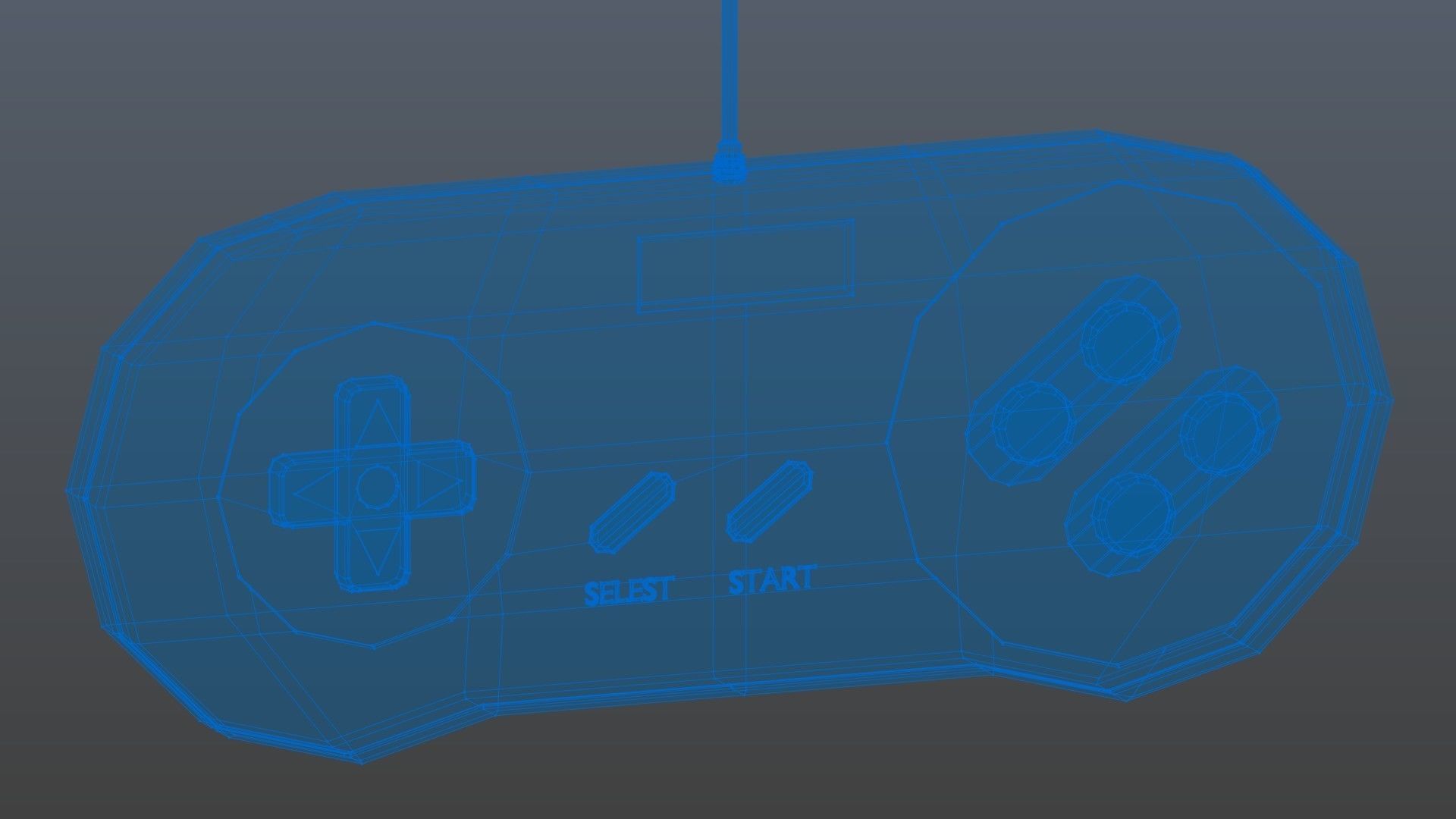 Low poly Game Controller Low-poly 3D model_11