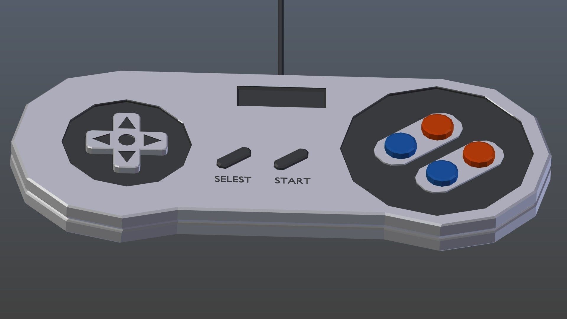 Low poly Game Controller Low-poly 3D model_5