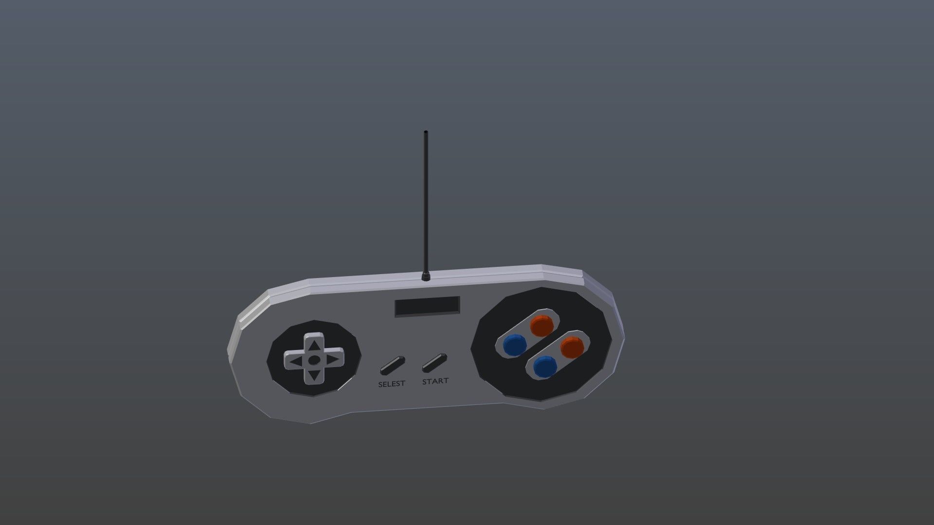 Low poly Game Controller Low-poly 3D model_8