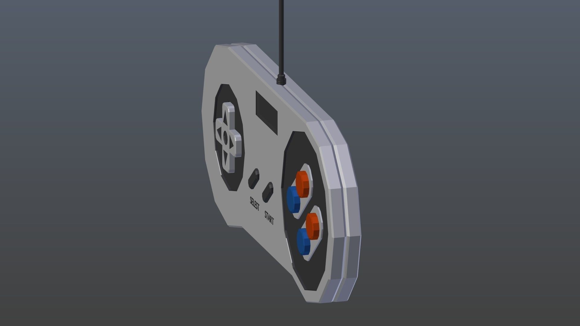 Low poly Game Controller Low-poly 3D model_1