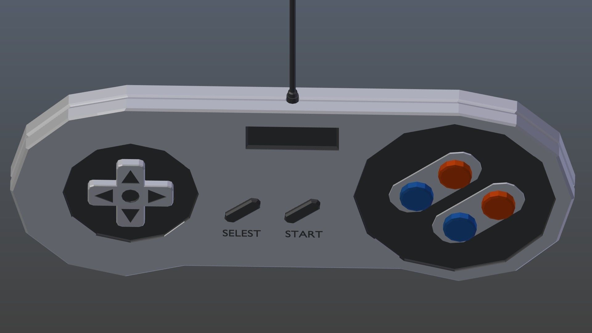 Low poly Game Controller Low-poly 3D model_3