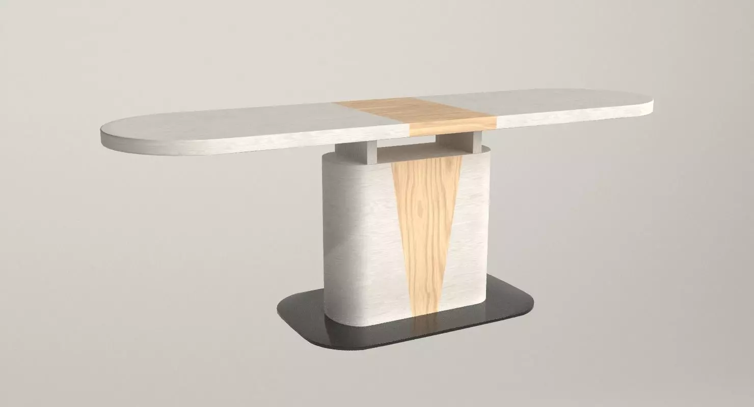 Cangas Dining Table Low-poly 3D model_0
