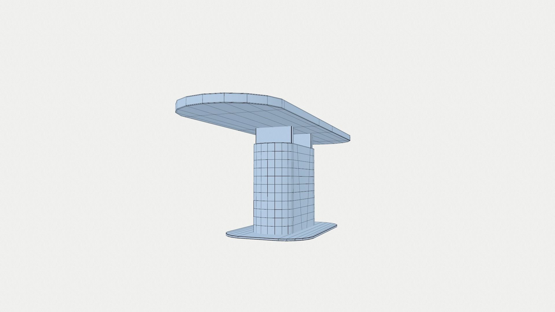 Cangas Dining Table Low-poly 3D model_12