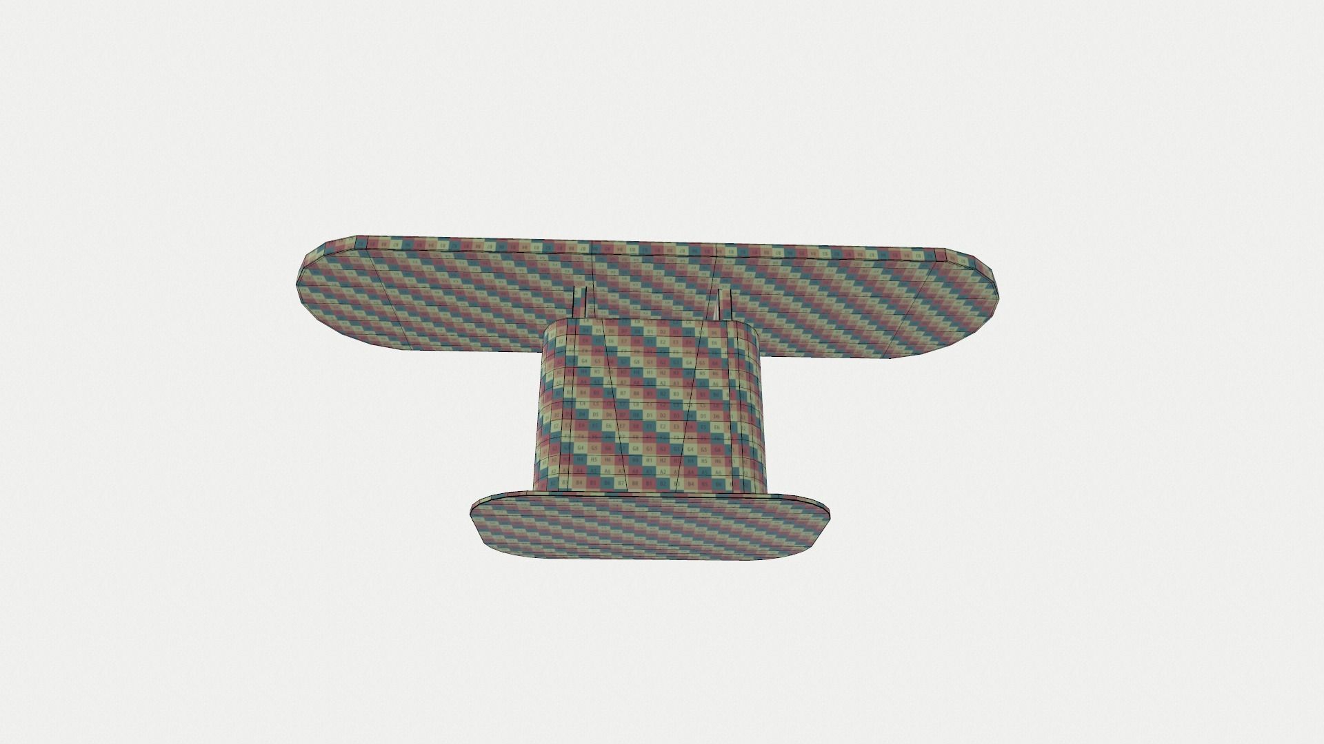 Cangas Dining Table Low-poly 3D model_3