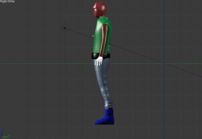 smart boy Free low-poly 3D model_2