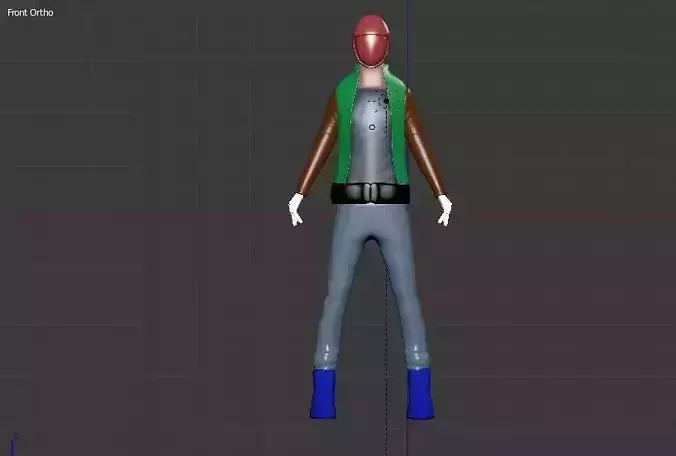 smart boy Free low-poly 3D model