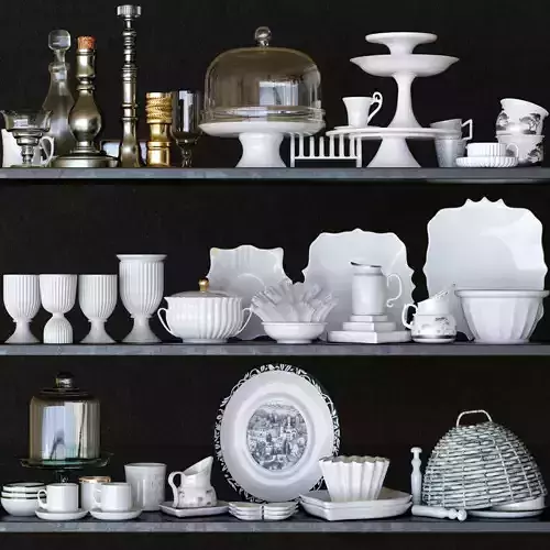 Set-141 dishes on shelf