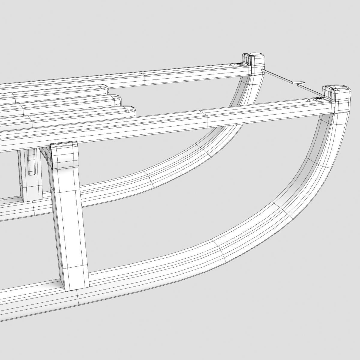 Snow Sledge 3D model_9