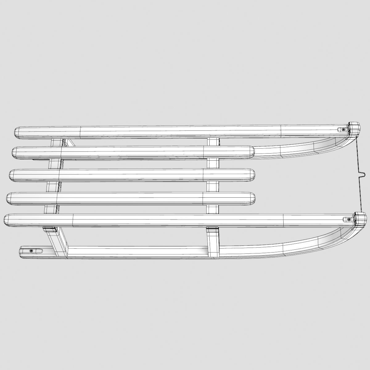 Snow Sledge 3D model_7