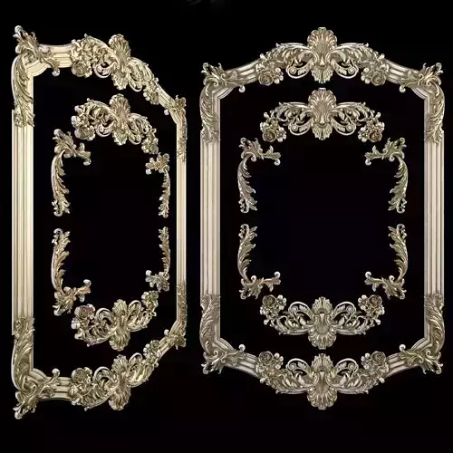 Frame ornate 3D print model