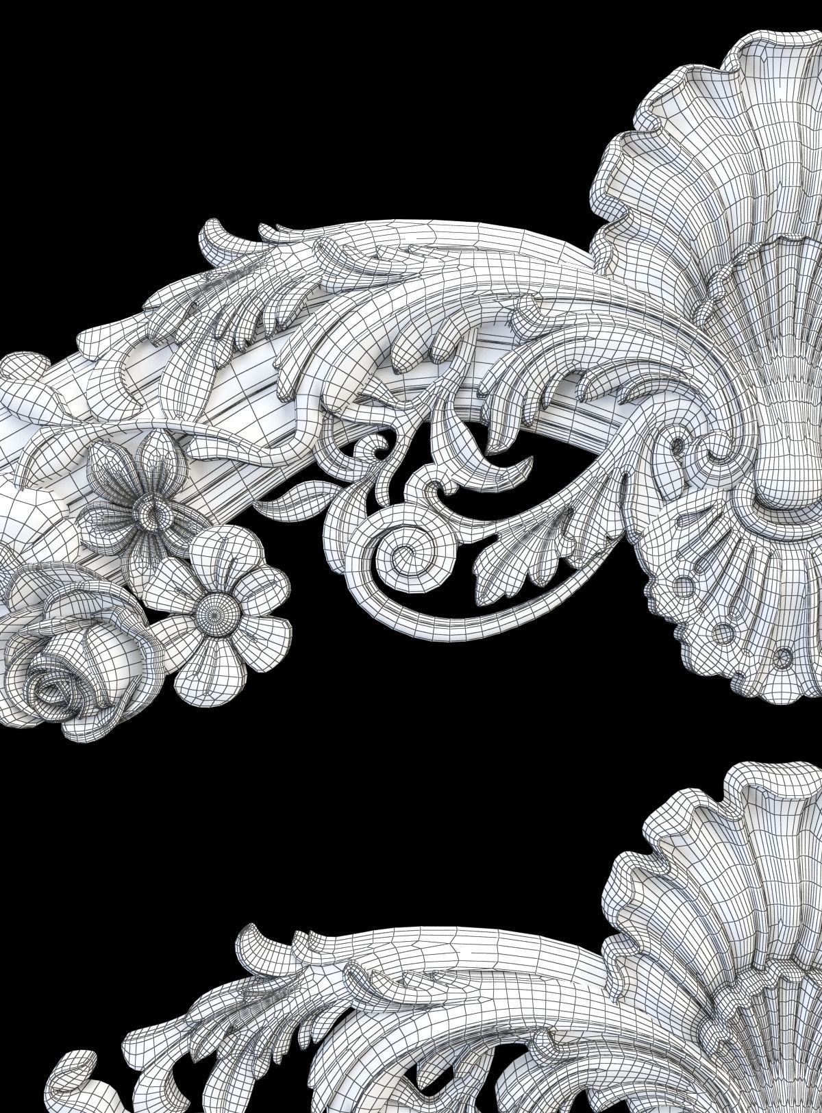 Frame ornate 3D print model