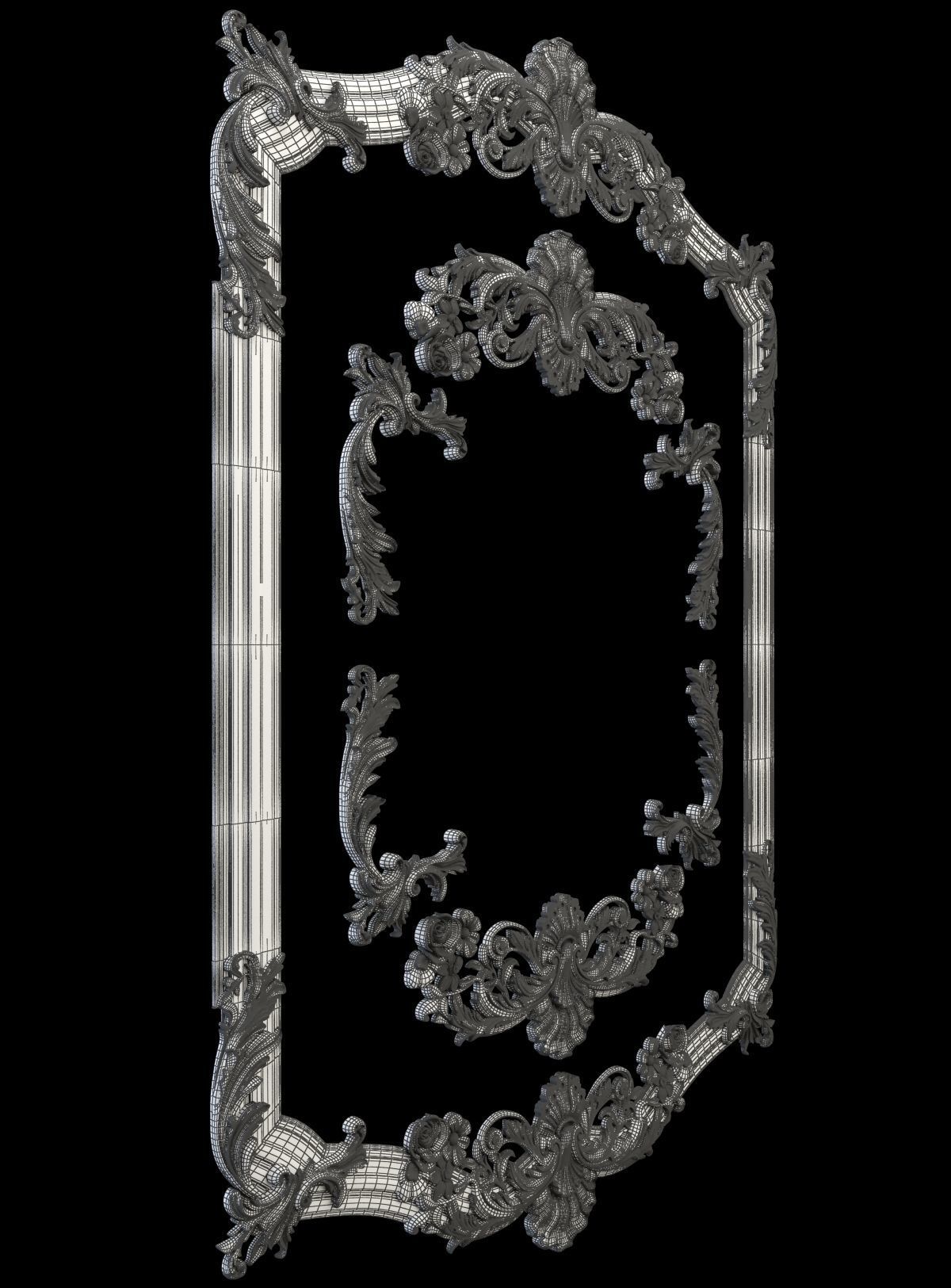 Frame ornate 3D print model