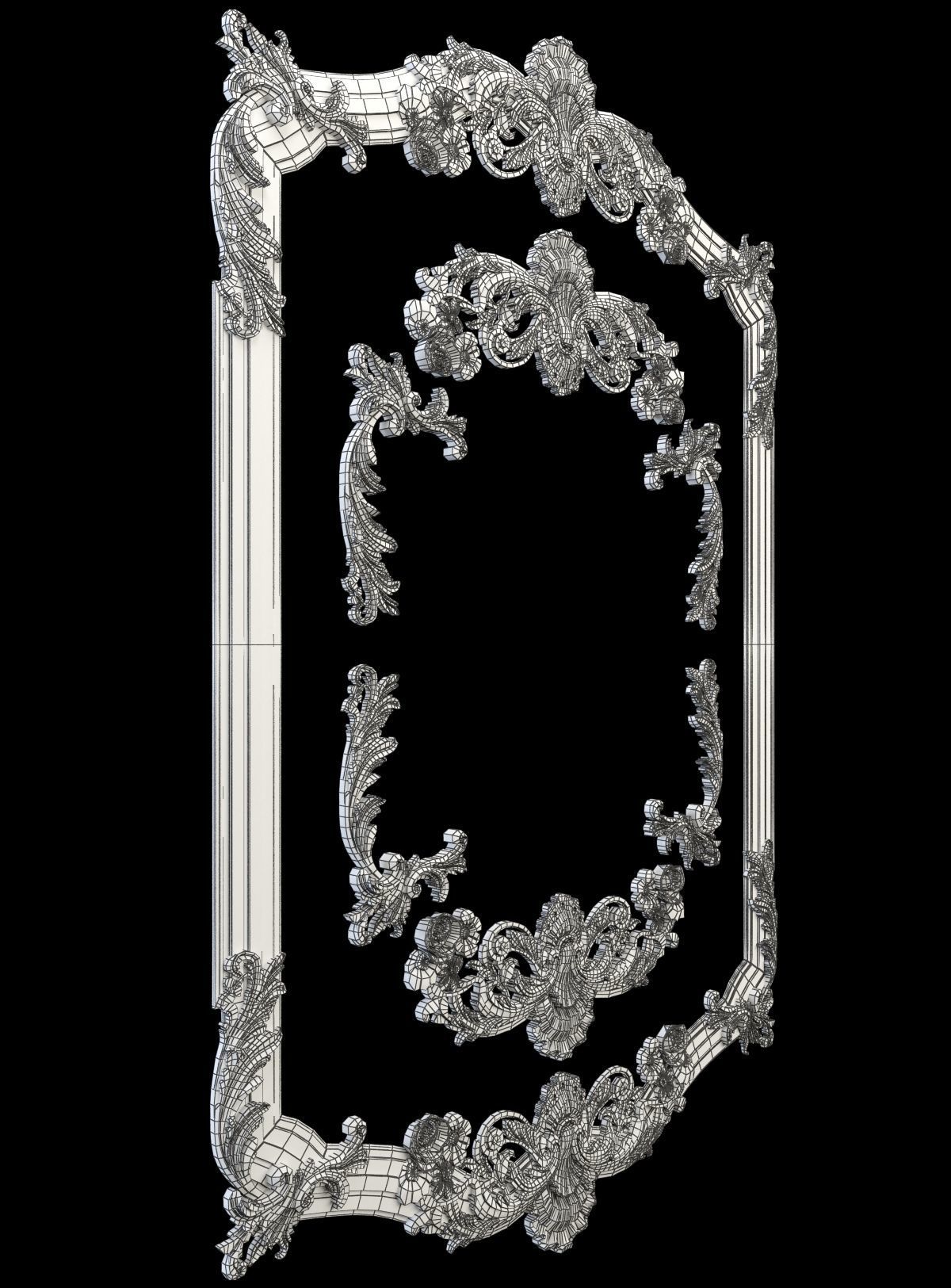 Frame ornate 3D print model