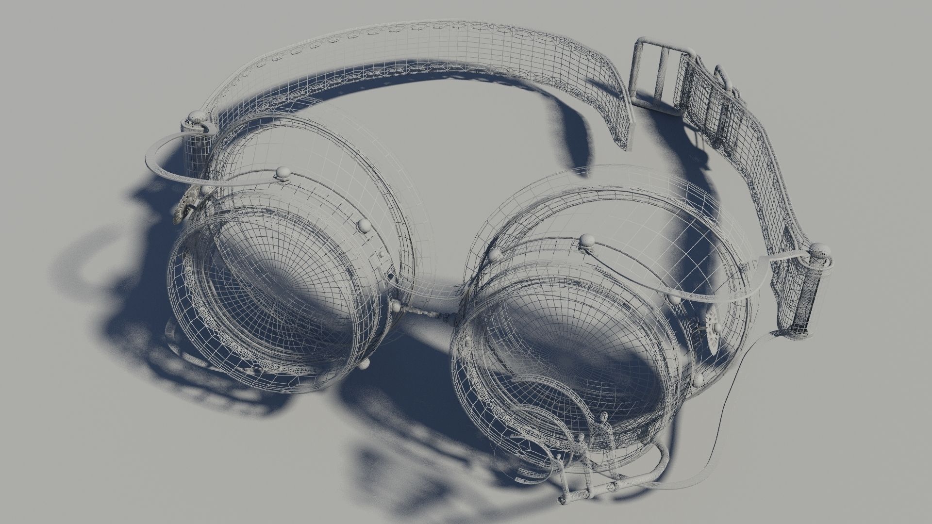 Steam Punk Goggles 3D Model Low-poly 3D model_1