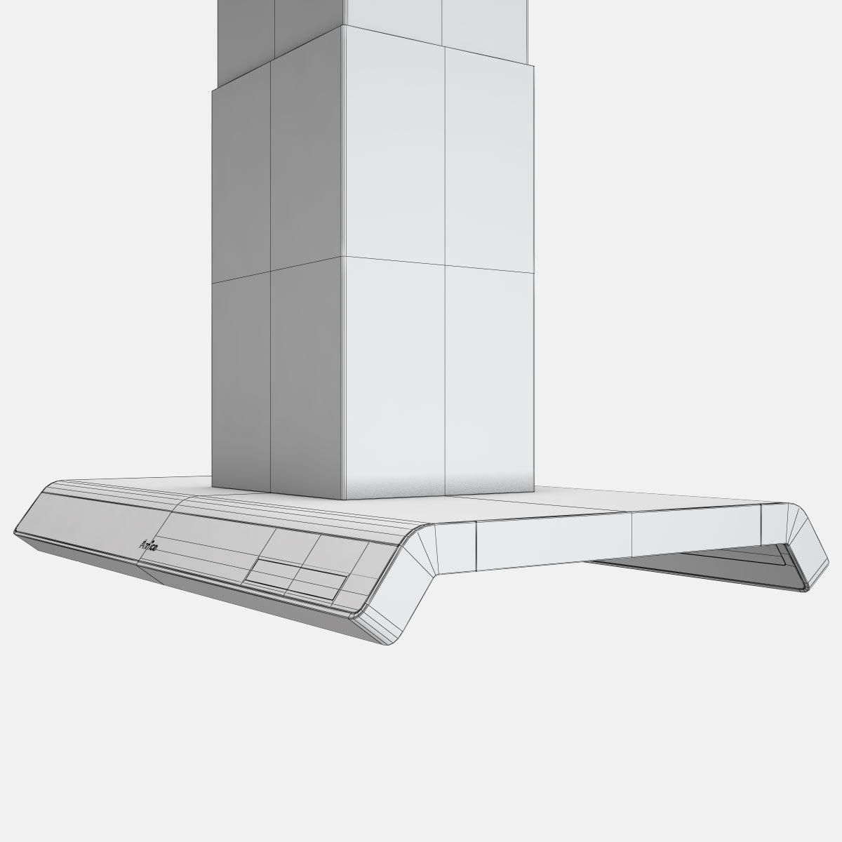 Amica IN900BI Kitchen Hood Black 3D model_5