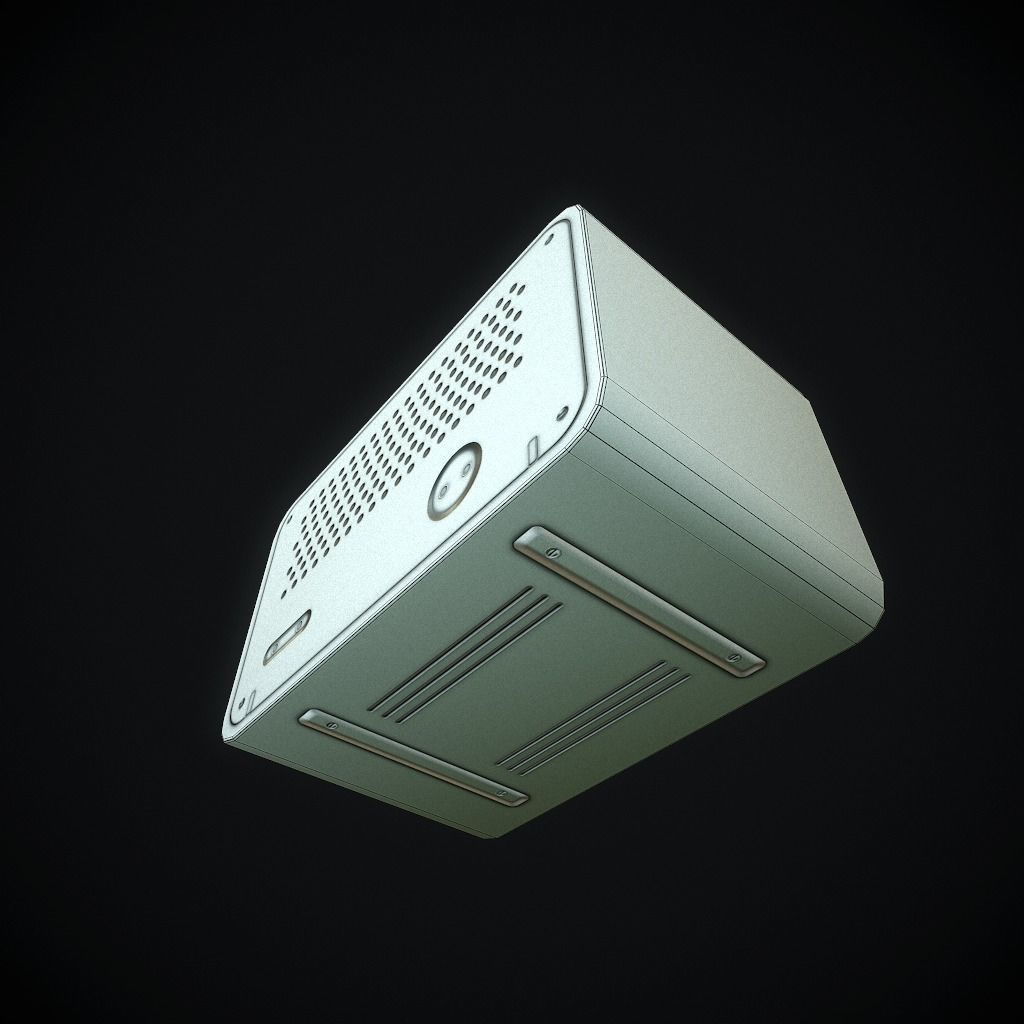 Old Radio pbr Low-poly 3D model_20