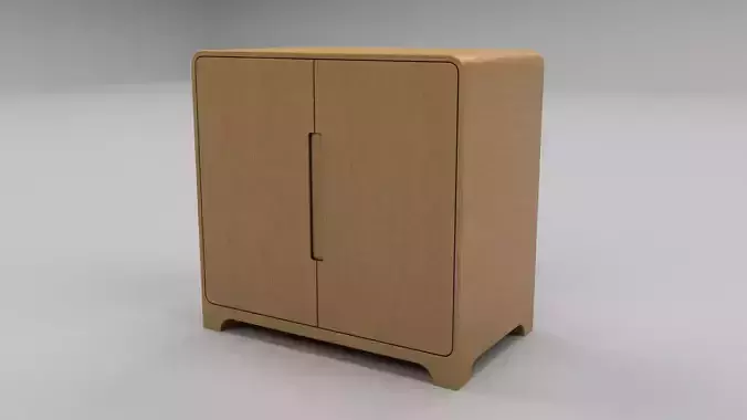 Modern Cabinet Low-poly 3D model