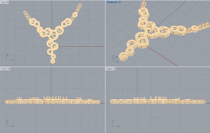 Necklace Rounds 3D print model