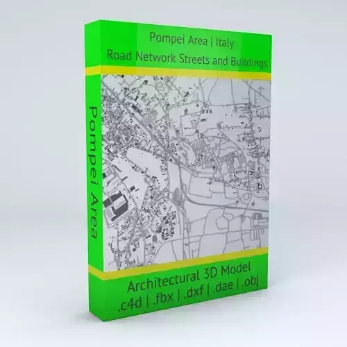 Pompei Area Buildings and Road Networks