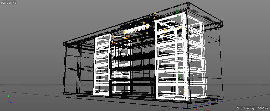 Kitchen Table With Oven Low-poly 3D model_5