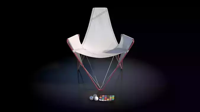 Trimmer Armchair VR Low-poly 3D model
