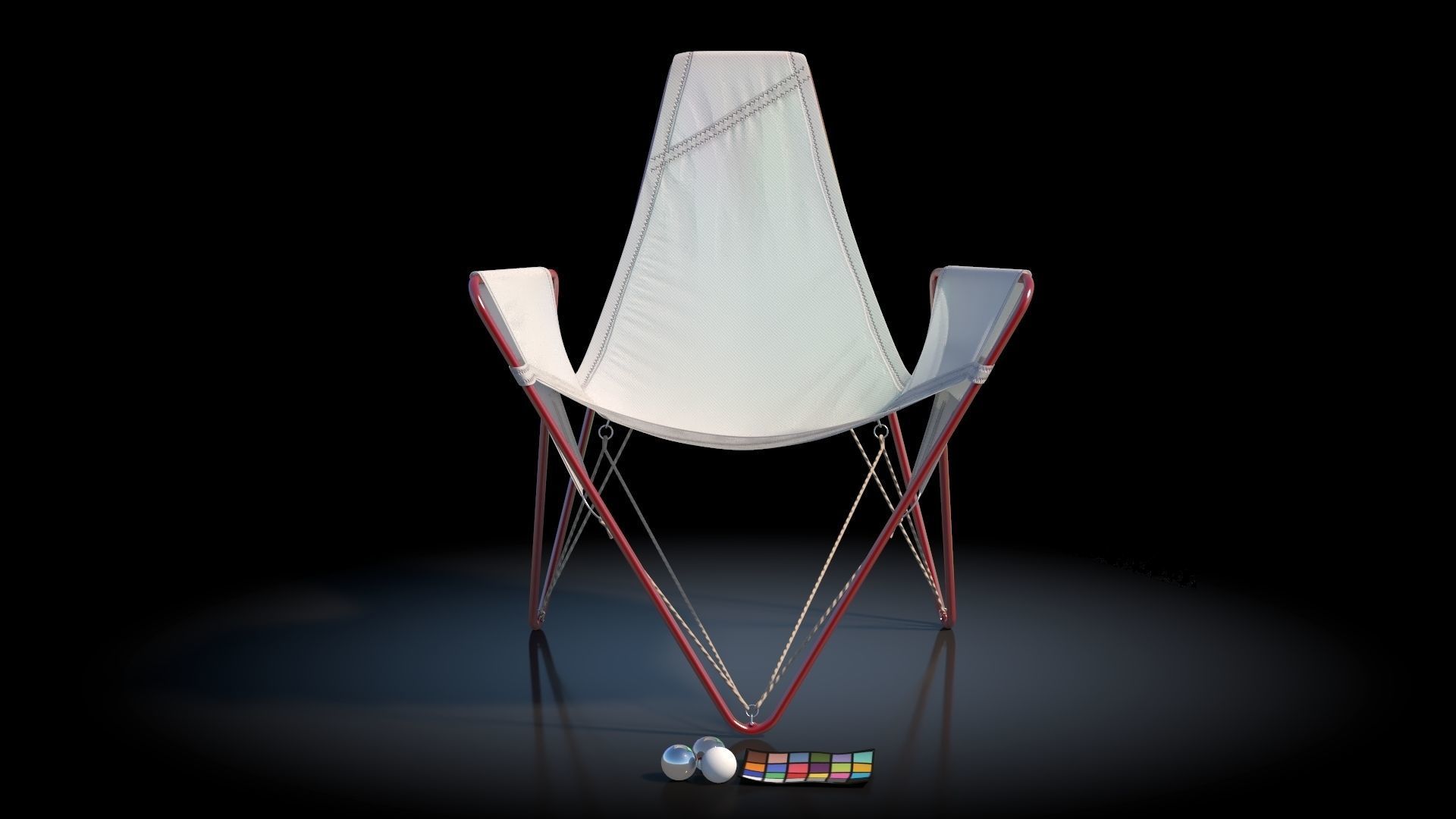 Trimmer Armchair VR Low-poly 3D model_9