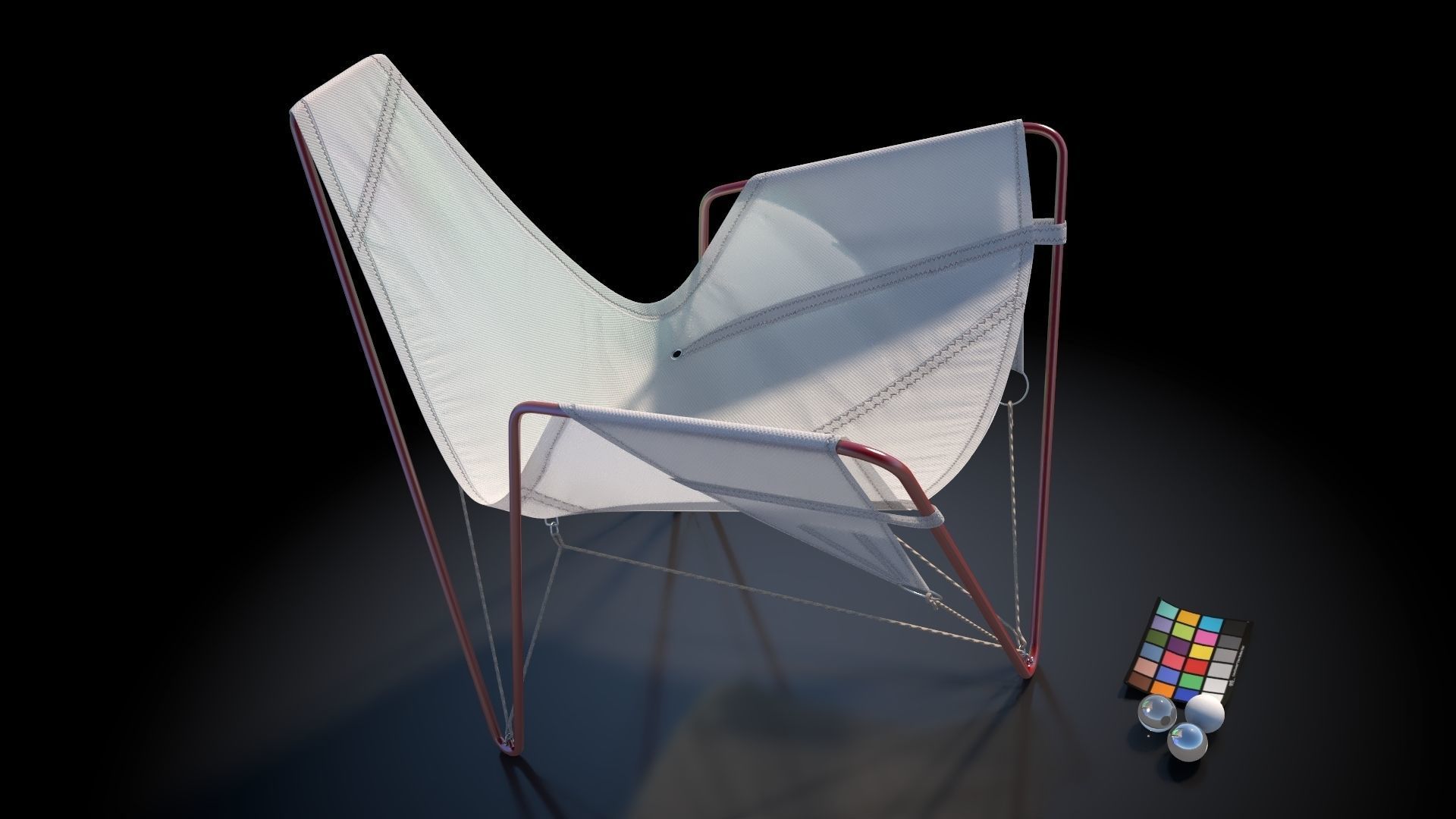 Trimmer Armchair VR Low-poly 3D model_6