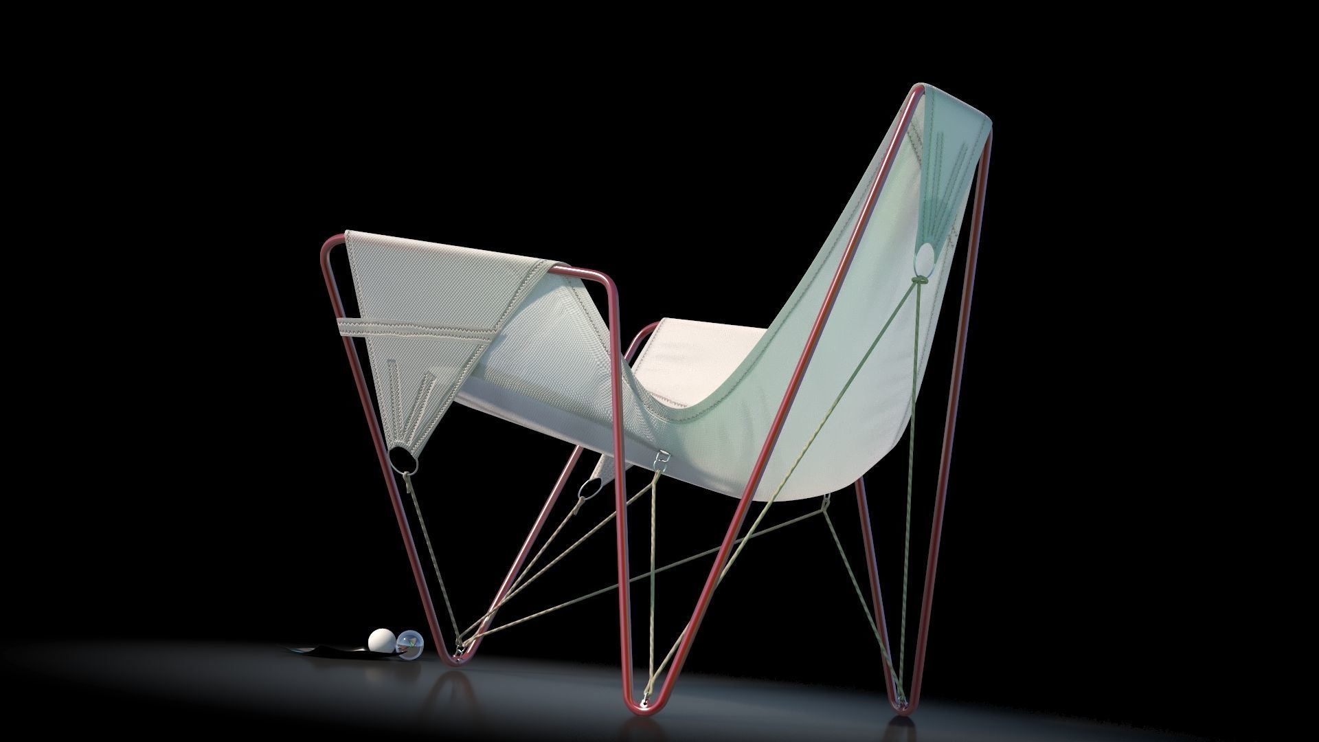Trimmer Armchair VR Low-poly 3D model_3