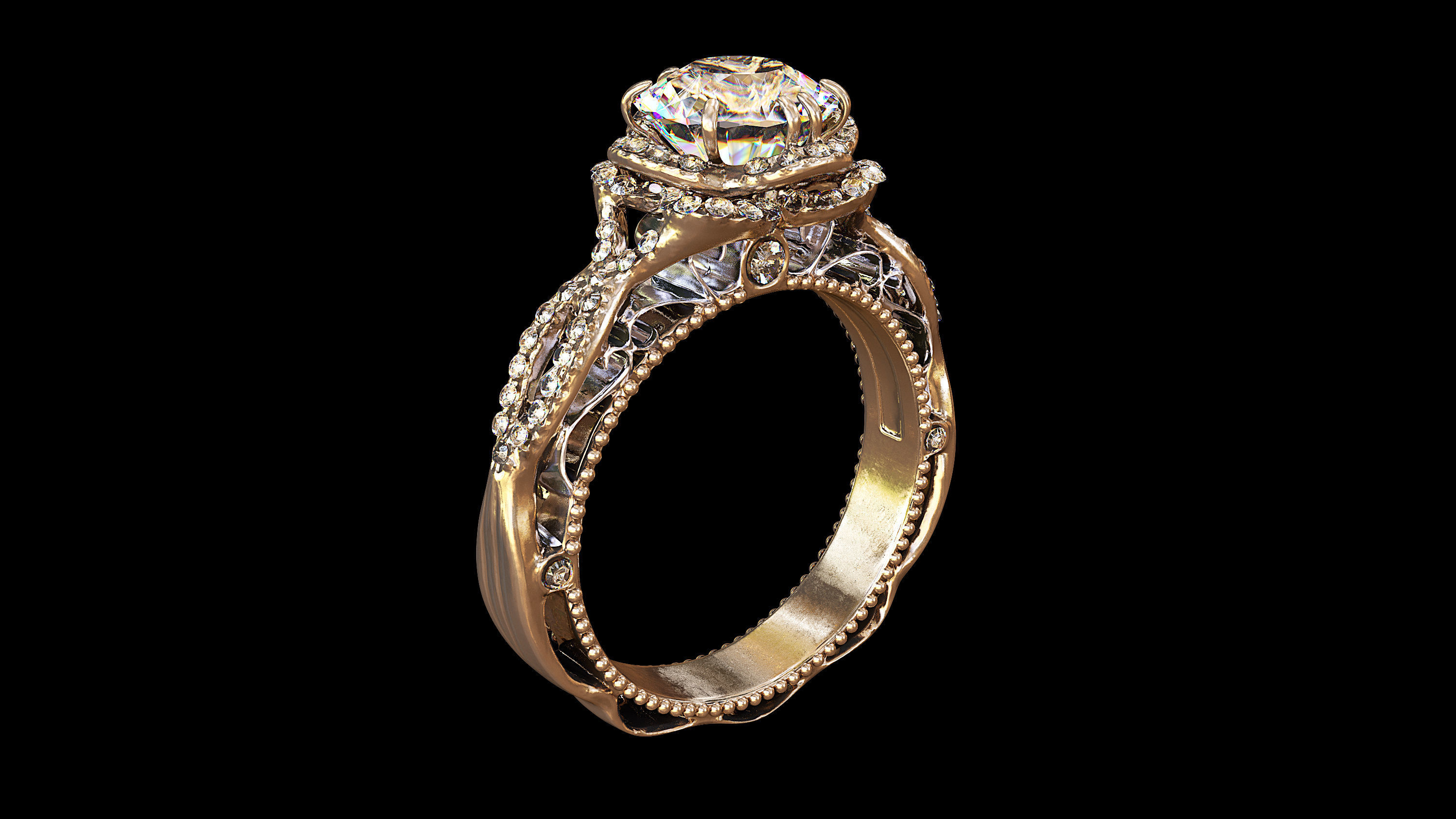 Ring Venetian Unity PKG Low-poly 3D model_3