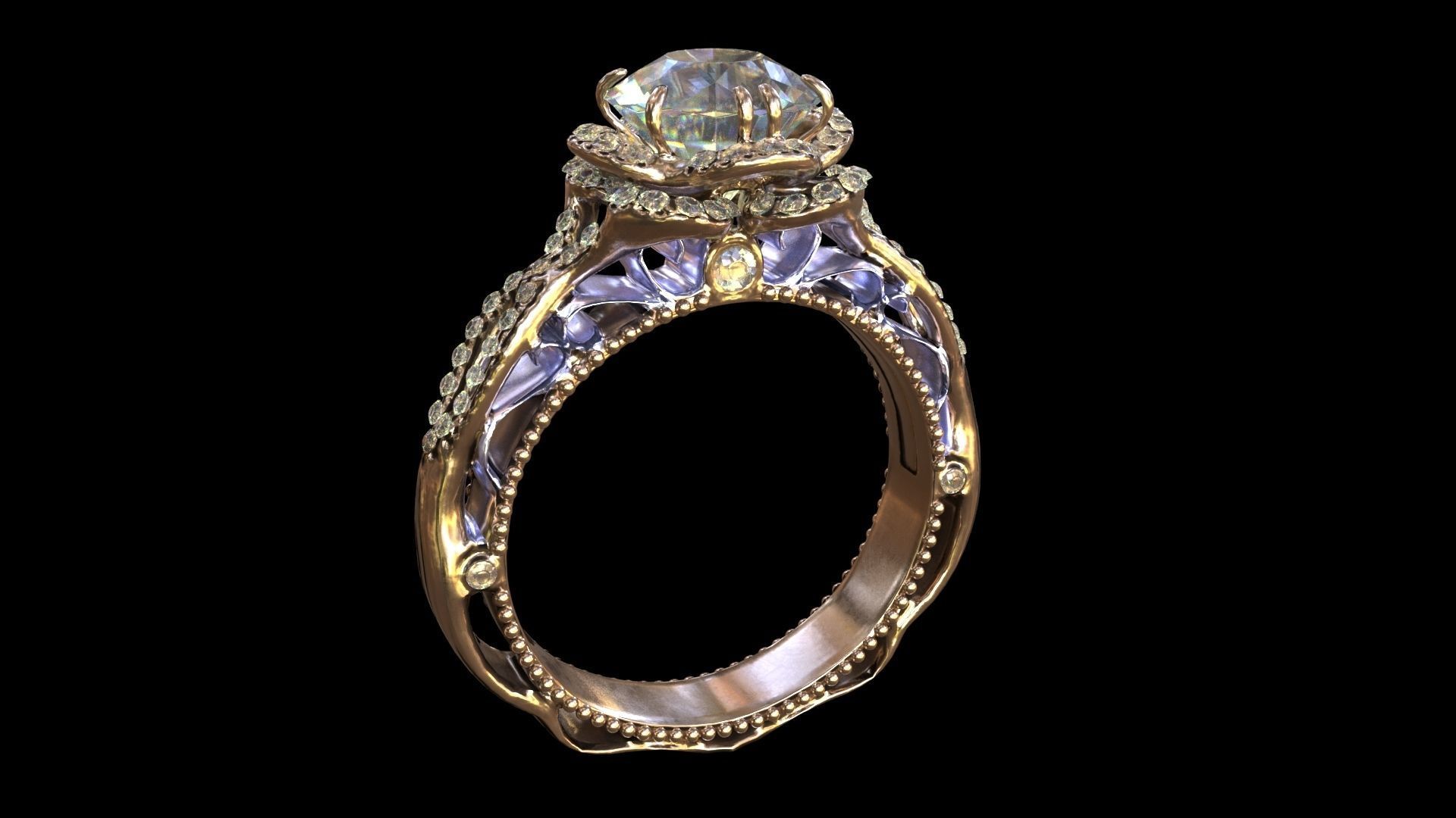 Ring Venetian Unity PKG Low-poly 3D model_4