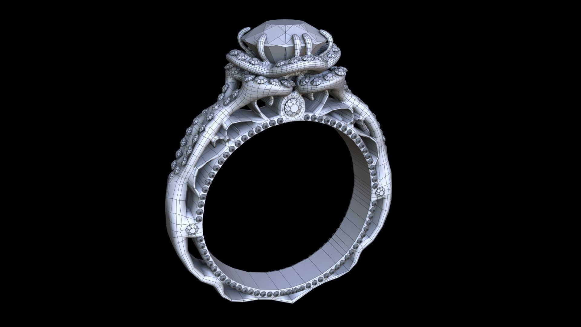 Ring Venetian Unity PKG Low-poly 3D model_5