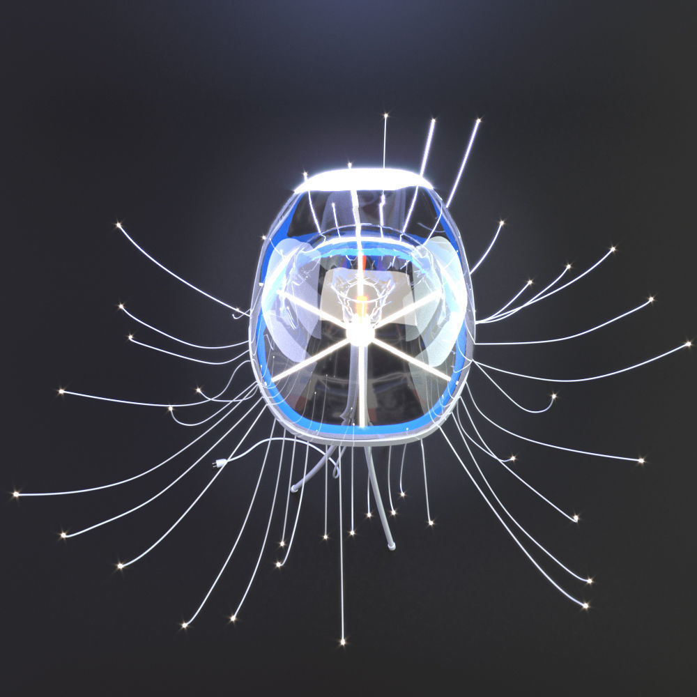 Jellyfish lamp Spira Mirabilis Free 3D model_1