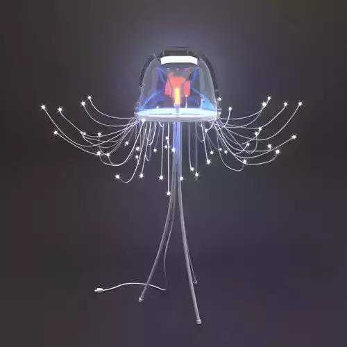 Jellyfish lamp Spira Mirabilis Free 3D model