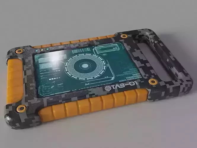 Sci Fi Tablet Tab-01 Low-poly 3D model